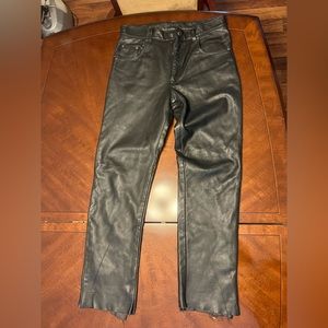 Men’s Leather Pants Size 34